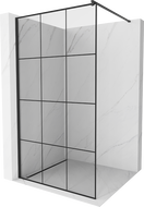 Mexen Kioto paroi de douche Walk-in 110 x 200 cm, grille noire 8 mm, noire - 800-110-101-70-77