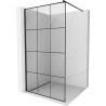 Mexen Kioto paroi de douche 120 x 200 cm, transparent/Design noir 8 mm, Noir - 800-120-101-70-77