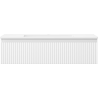 Mexen Rivel meuble de salle de bains 90 cm avec lavabo Otis, 1 tiroir, rainuré, blanc mat - 91A20-09023-1-BF01-W18M01