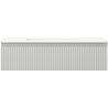 Mexen Rivel armoire de salle de bain 90 cm avec lavabo Otis, 1 tiroir, rainurée, gris mat/blanc mat - 91A20-09023-1-BF62-W18M01