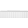 Mexen Rivel meuble de salle de bain 100 cm avec lavabo Otis, 1 tiroir, rainuré, blanc mat - 91A20-10023-1-BF01-W18M01