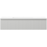 Mexen Rivel meuble de salle de bain 100 cm avec lavabo Otis, 1 tiroir, cannelé, gris mat/blanc mat - 91A20-10023-1-BF62-W18M01