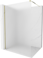 Mexen Kioto paroi de douche Walk-in 130 x 200 cm, givré 8 mm, or - 800-130-101-50-30