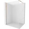 Mexen Kioto paroi de douche Walk-in 140 x 200 cm, givre 8 mm, or rose - 800-140-101-60-30