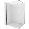 Mexen Kioto paroi de douche Walk-in 130 x 200 cm, givrée 8 mm, noire - 800-130-101-70-30