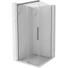 Mexen Rox cabine de douche coulissante 110 x 110 cm, transparent, métal noir - 8C2-110-110-95-00