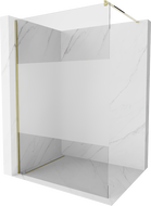 Mexen Kioto paroi de douche 140 x 200 cm, transparent/Gelée 8 mm, Or - 800-140-101-50-35