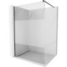 Mexen Kioto paroi de douche Walk-in 130 x 200 cm, transparent/verre dépoli 8 mm, noir - 800-130-101-70-35