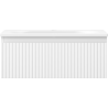 Mexen Rivel armoire de salle de bain 60 cm avec lavabo Vela, 1 tiroir, rainuré, blanc mat - 91A20-06023-1-BF01-W23M01