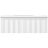 Mexen Rivel meuble de salle de bain 70 cm avec lavabo Vela, 1 tiroir, rainuré, blanc mat - 91A20-07023-1-BF01-W23M01