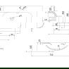 Mexen Rivel meuble de salle de bain 70 cm avec lavabo Vela, 1 tiroir, rainuré, blanc mat - 91A20-07023-1-BF01-W23M01