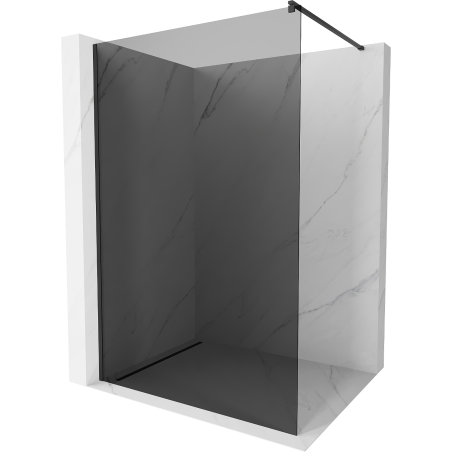 Mexen Kioto paroi de douche Walk-in 140 x 200 cm, graphite 8 mm, noire - 800-140-101-70-40
