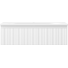 Mexen Rivel armoire de salle de bain 80 cm avec lavabo Vela, 1 tiroir, rainurée, blanc mat - 91A20-08023-1-BF01-W23M01