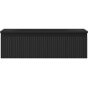 Mexen Rivel meuble de salle de bain 80 cm avec lavabo Vela, 1 tiroir, rainuré, noir mat - 91A20-08023-1-BF71-W23M71