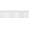 Mexen Rivel meuble de salle de bain 100 cm avec lavabo Vela, 1 tiroir, rainuré, blanc mat - 91A20-10023-1-BF01-W23M01