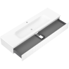 Mexen Rivel meuble de salle de bain 160 cm avec lavabo Vela, 1 tiroir, rainuré, blanc mat - 91A20-16023-1-BF01-W23M01