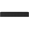 Mexen Rivel meuble de salle de bains 160 cm avec lavabo Vela, 1 tiroir, rainuré, noir mat - 91A20-16023-1-BF71-W23M71