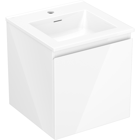 Mexen Orio armoire de salle de bain 45 cm avec lavabo Otis, 1 tiroir, blanc brillant - 91A10-04547-1-BF00-W18M00