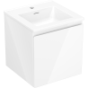 Mexen Orio meuble de salle de bain 45 cm avec lavabo Otis, 1 tiroir, blanc brillant - 91A10-04547-1-BF00-W18M00