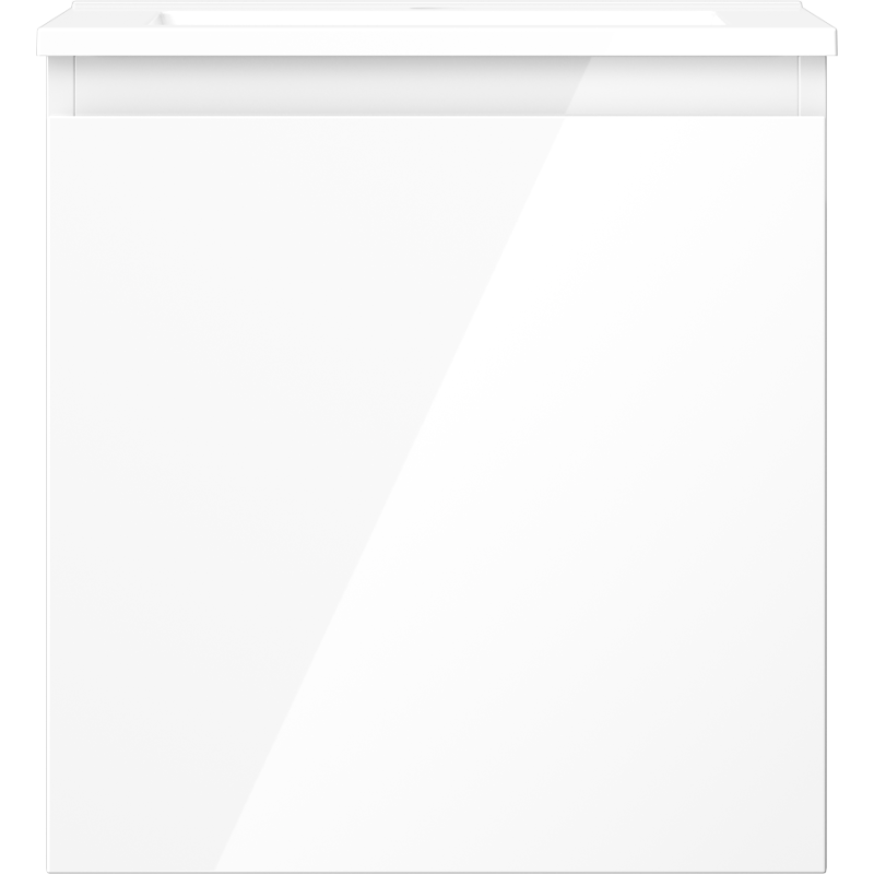 Mexen Orio meuble de salle de bain 45 cm avec lavabo Otis, 1 tiroir, blanc brillant - 91A10-04547-1-BF00-W18M00