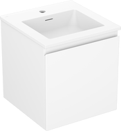 Mexen Orio meuble de salle de bains 45 cm avec lavabo Otis, 1 tiroir, blanc mat - 91A10-04547-1-BF01-W18M01
