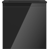 Mexen Orio armoire de salle de bain 45 cm avec lavabo Otis, 1 tiroir, noir brillant/noir mat - 91A10-04547-1-BF70-W18M71