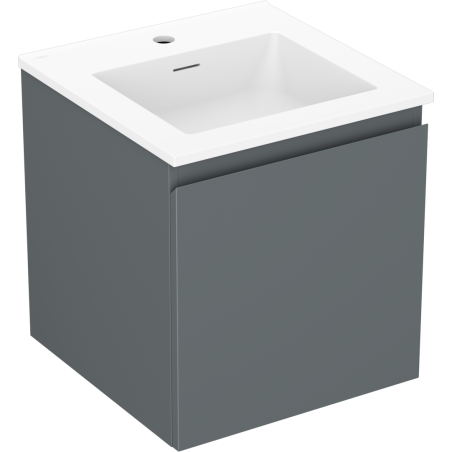 Mexen Orio meuble de salle de bain 45 cm avec lavabo Otis, 1 tiroir, graphite mat/blanc mat - 91A10-04547-1-BF66-W18M01