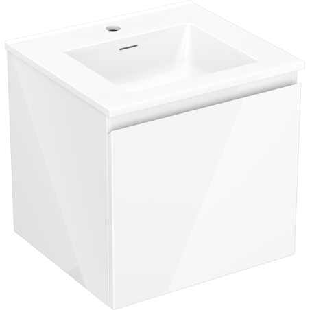 Mexen Orio meuble de salle de bain 50 cm avec lavabo Otis, 1 tiroir, blanc brillant - 91A10-05047-1-BF00-W18M00