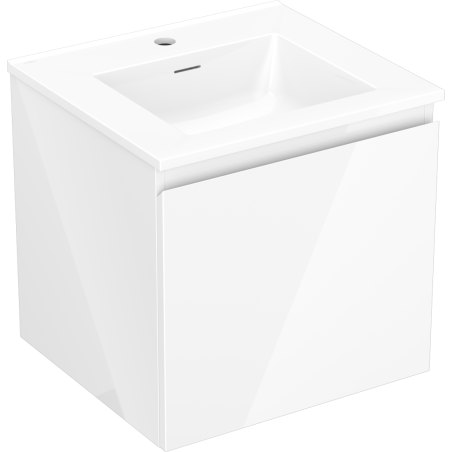 Mexen Orio meuble de salle de bains 50 cm avec lavabo Otis, 1 tiroir, blanc brillant - 91A10-05047-1-BF00-W18M00