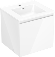 Mexen Orio meuble de salle de bain 50 cm avec lavabo Otis, 1 tiroir, blanc brillant - 91A10-05047-1-BF00-W18M00