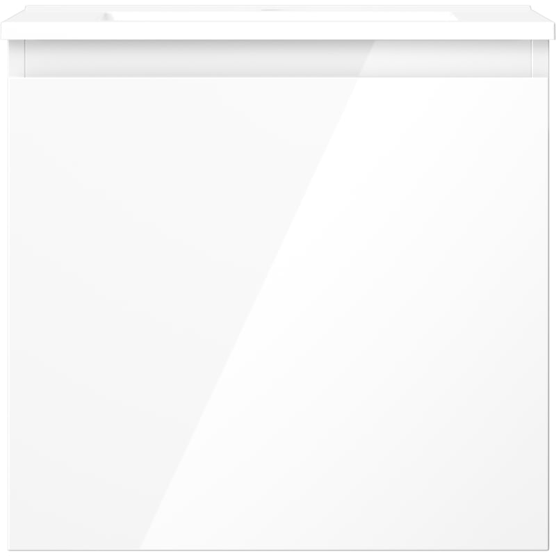 Mexen Orio meuble de salle de bains 50 cm avec lavabo Otis, 1 tiroir, blanc brillant - 91A10-05047-1-BF00-W18M00
