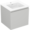Mexen Orio meuble de salle de bain 50 cm avec lavabo Otis, 1 tiroir, gris mat/blanc mat - 91A10-05047-1-BF62-W18M01