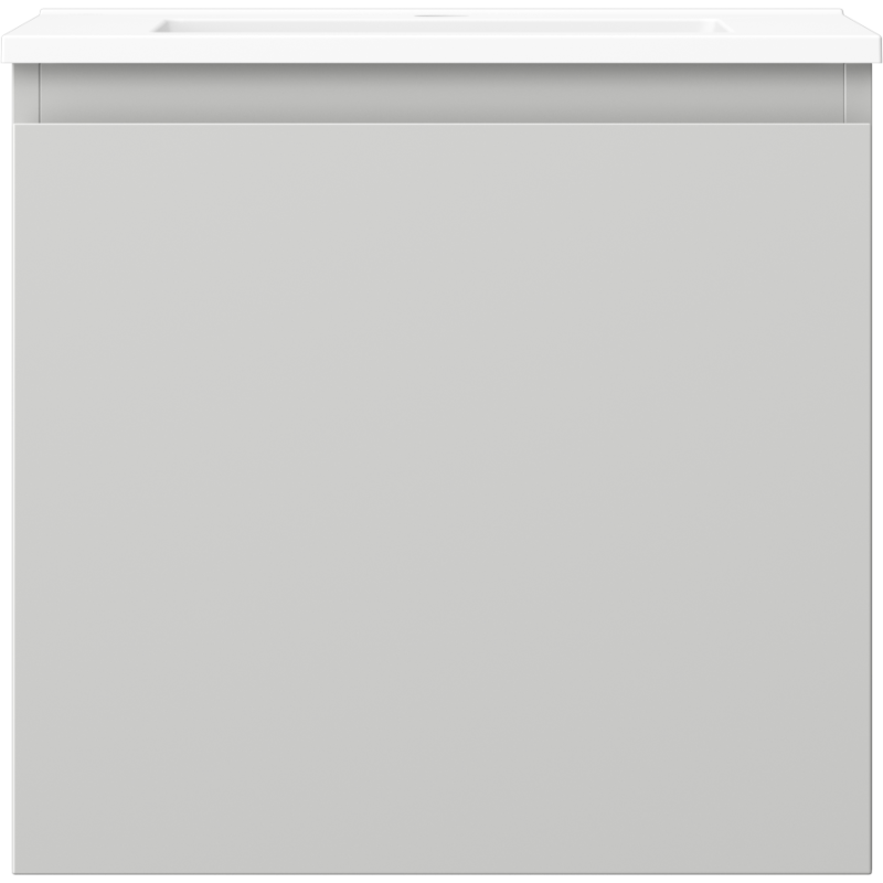 Mexen Orio meuble de salle de bain 50 cm avec lavabo Otis, 1 tiroir, gris mat/blanc mat - 91A10-05047-1-BF62-W18M01