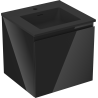 Mexen Orio meuble de salle de bain 50 cm avec lavabo Otis, 1 tiroir, noir brillant/noir mat - 91A10-05047-1-BF70-W18M71