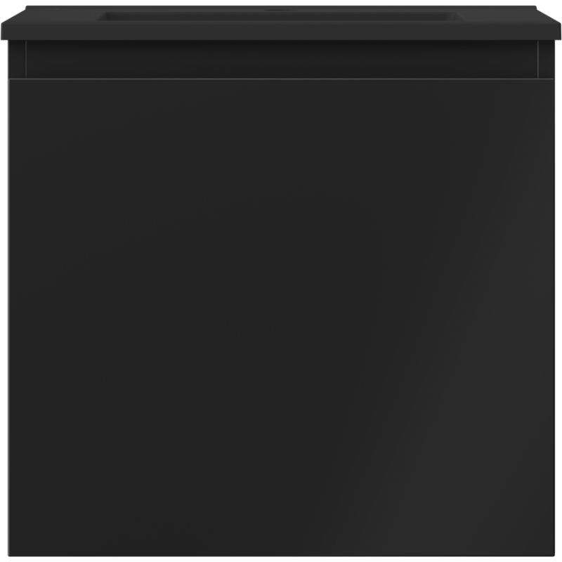 Mexen Orio meuble de salle de bains 50 cm avec lavabo Otis, 1 tiroir, noir mat - 91A10-05047-1-BF71-W18M71
