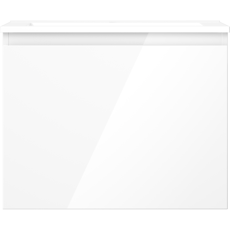 Mexen Orio meuble de salle de bain 60 cm avec lavabo Otis, 1 tiroir, blanc brillant - 91A10-06047-1-BF00-W18M00