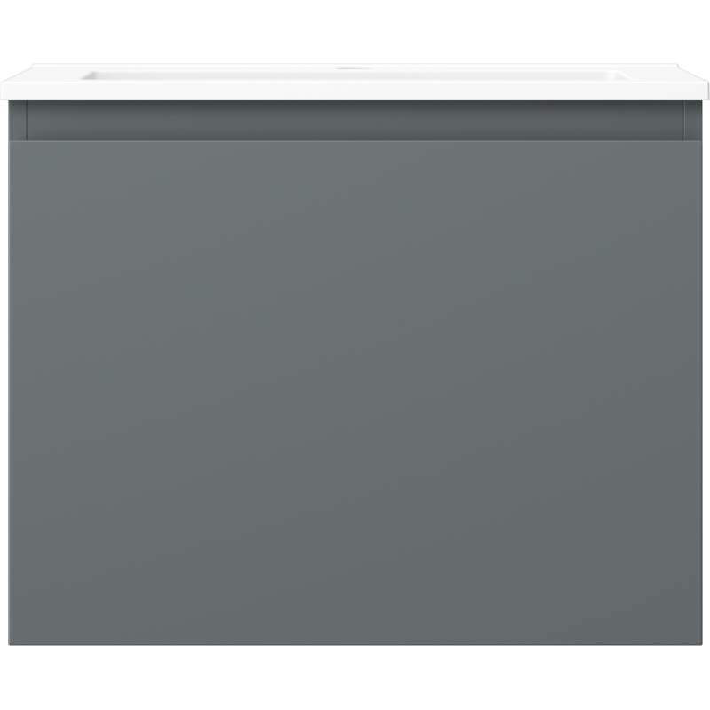 Mexen Orio meuble de salle de bain 60 cm avec lavabo Otis, 1 tiroir, graphite mat/blanc mat - 91A10-06047-1-BF66-W18M01