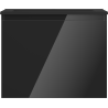 Mexen Orio meuble de salle de bain 60 cm avec lavabo Otis, 1 tiroir, noir brillant/noir mat - 91A10-06047-1-BF70-W18M71
