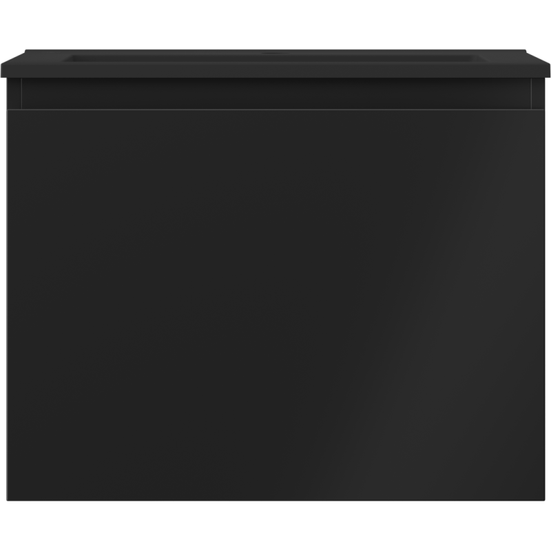 Mexen Orio armoire de salle de bain 60 cm avec lavabo Otis, 1 tiroir, noir mat - 91A10-06047-1-BF71-W18M71