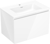 Mexen Orio meuble de salle de bains 70 cm avec lavabo Otis, 1 tiroir, blanc brillant - 91A10-07047-1-BF00-W18M00