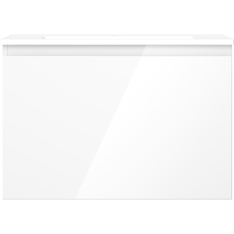 Mexen Orio meuble de salle de bains 70 cm avec lavabo Otis, 1 tiroir, blanc brillant - 91A10-07047-1-BF00-W18M00