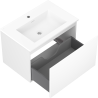 Mexen Orio armoire de salle de bain 70 cm avec lavabo Otis, 1 tiroir, blanc mat - 91A10-07047-1-BF01-W18M01