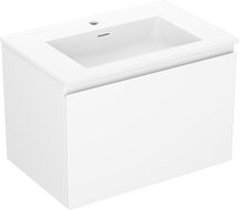 Mexen Orio armoire de salle de bain 70 cm avec lavabo Otis, 1 tiroir, blanc mat - 91A10-07047-1-BF01-W18M01