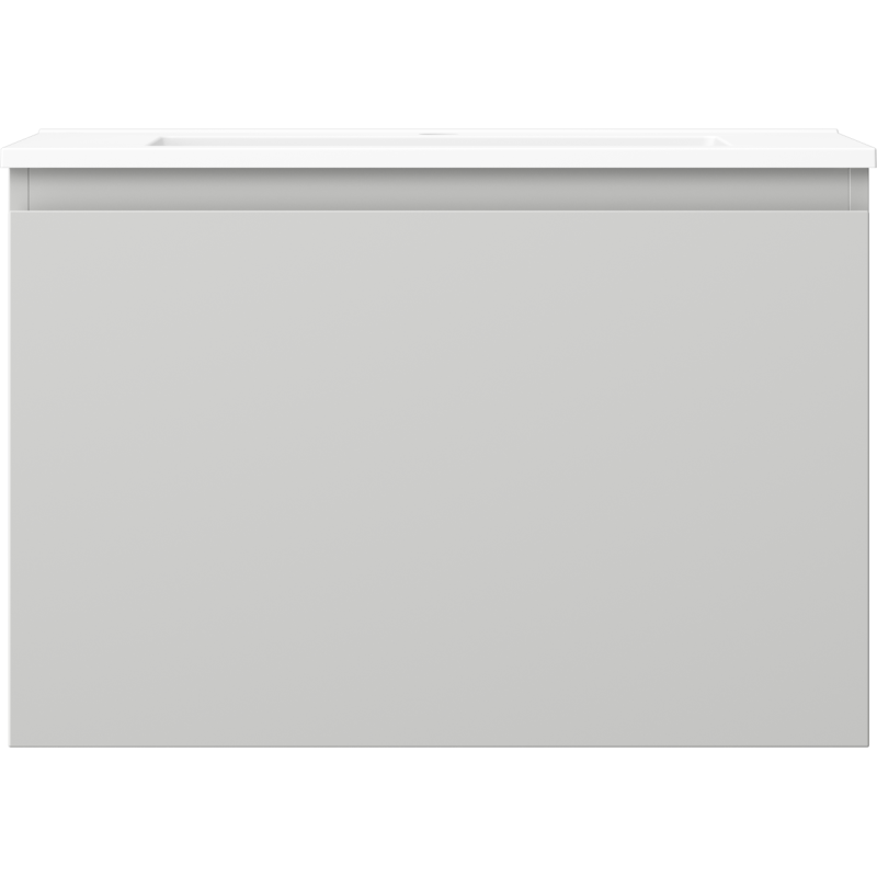Mexen Orio armoire de salle de bain 70 cm avec lavabo Otis, 1 tiroir, gris mat/blanc mat - 91A10-07047-1-BF62-W18M01