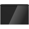 Mexen Orio meuble de salle de bain 70 cm avec lavabo Otis, 1 tiroir, noir brillant/noir mat - 91A10-07047-1-BF70-W18M71