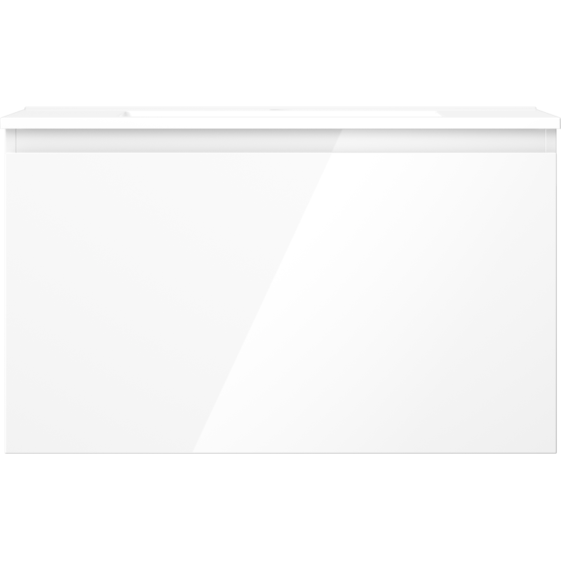 Mexen Orio meuble de salle de bain 80 cm avec lavabo Otis, 1 tiroir, blanc brillant - 91A10-08047-1-BF00-W18M00