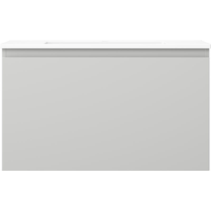 Mexen Orio meuble de salle de bains 80 cm avec lavabo Otis, 1 tiroir, gris mat/blanc mat - 91A10-08047-1-BF62-W18M01