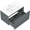 Mexen Orio meuble de salle de bain 80 cm avec lavabo Otis, 1 tiroir, graphite mat/blanc mat - 91A10-08047-1-BF66-W18M01