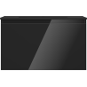 Mexen Orio meuble de salle de bain 80 cm avec lavabo Otis, 1 tiroir, noir brillant/noir mat - 91A10-08047-1-BF70-W18M71