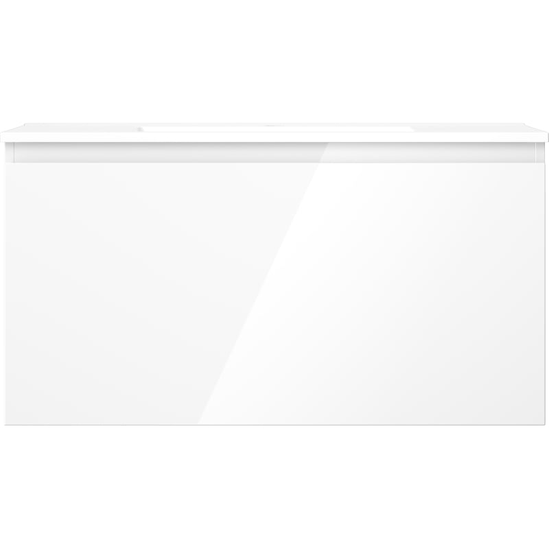 Mexen Orio meuble de salle de bains 90 cm avec lavabo Otis, 1 tiroir, blanc brillant - 91A10-09047-1-BF00-W18M00